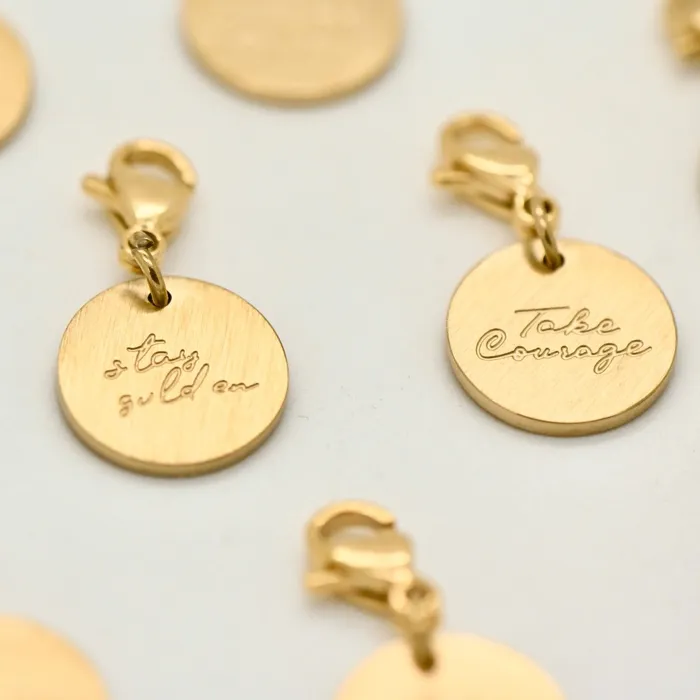 Charm Necklaces Camp Hollow Be Brave Engraved Charm Charm Necklaces Camp Hollow Be Brave Engraved Charm