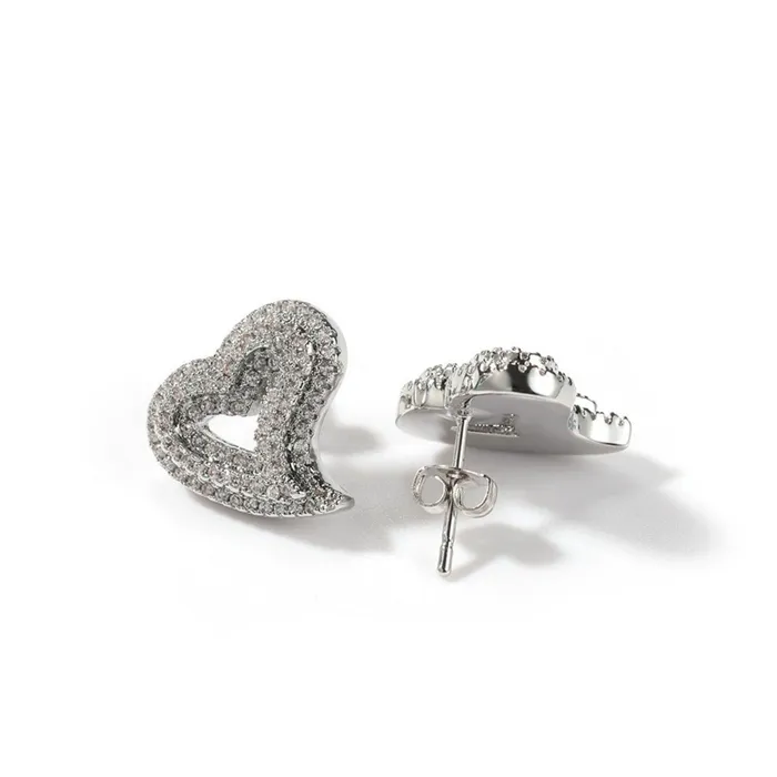 CharmBox Earrings Open Heart Earrings