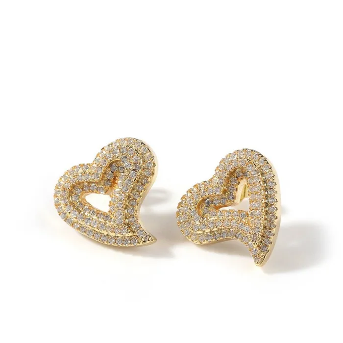 CharmBox Earrings Open Heart Earrings