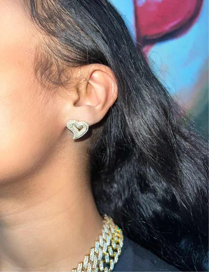 CharmBox Earrings Open Heart Earrings