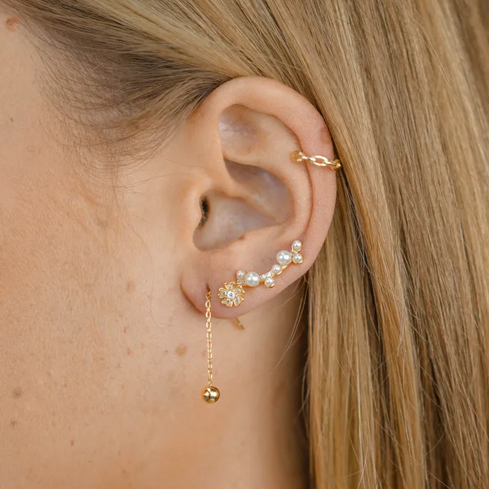 Classic Ball Threader Earrings Camile Stone Earrings Classic Ball Threader Earrings Camile Stone Earrings