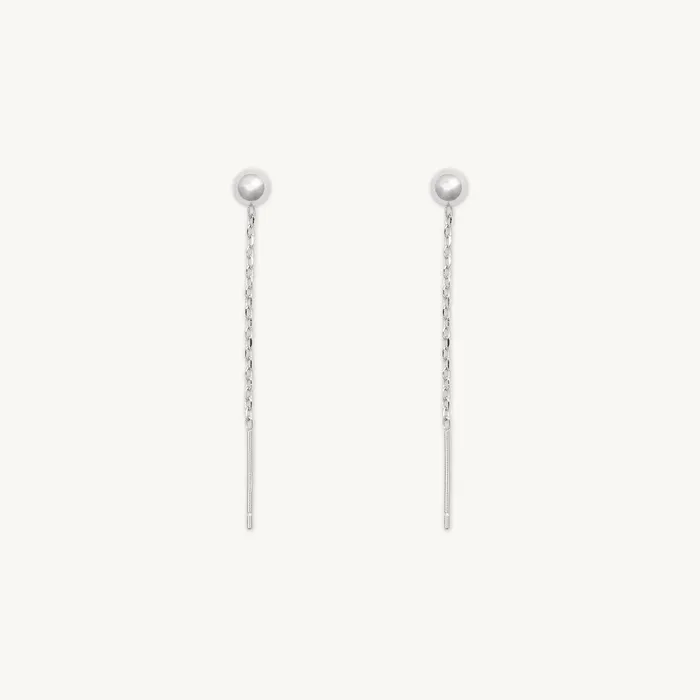 Classic Ball Threader Earrings Camile Stone Earrings Classic Ball Threader Earrings Camile Stone Earrings
