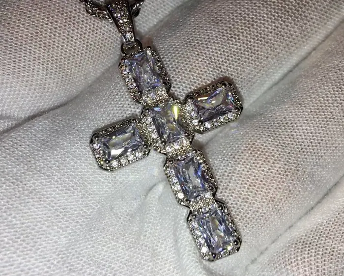 Diamond Cross Pendant Cross necklace Cross Necklace Women Mens Big Cross Pendant Iced Out Cross Iced Out Cross Pendant Cross Minx London Necklaces
