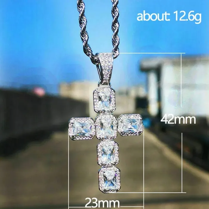 Diamond Cross Pendant Cross necklace Cross Necklace Women Mens Big Cross Pendant Iced Out Cross Iced Out Cross Pendant Cross Minx London Necklaces