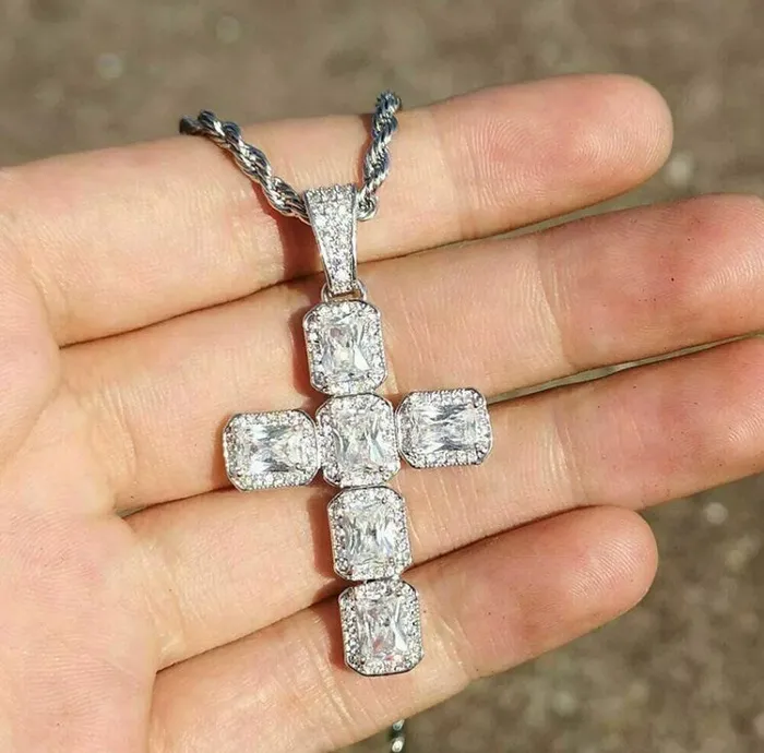 Diamond Cross Pendant Cross necklace Cross Necklace Women Mens Big Cross Pendant Iced Out Cross Iced Out Cross Pendant Cross Minx London Necklaces