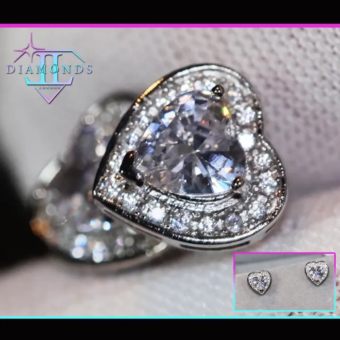 Diamond Heart Earrings Womens Earrings Heart Diamond Ear Studs Ear Studs Lab Diamonds London Earrings Diamond Heart Earrings Womens Earrings Heart Diamond Ear Studs Ear Studs Lab Diamonds London Earrings