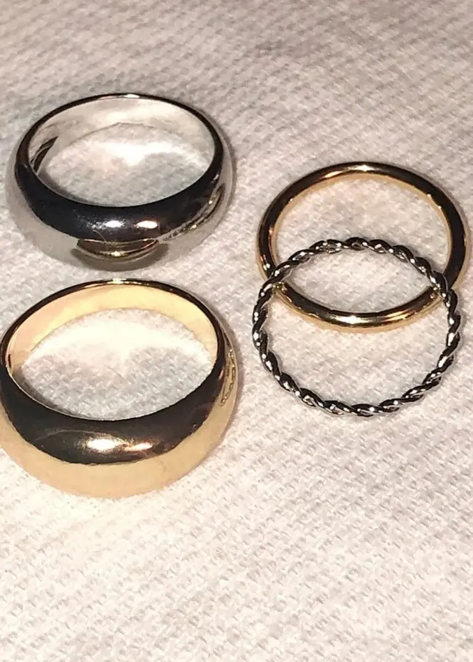 Donut Dome 4 Piece Ring Set Poet Street Boutique Rings Donut Dome 4 Piece Ring Set Poet Street Boutique Rings