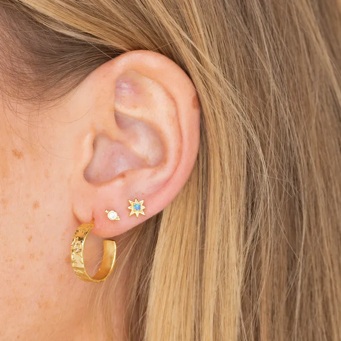 Earrings Camile Stone Molten Statement Hoop Earrings Earrings Camile Stone Molten Statement Hoop Earrings
