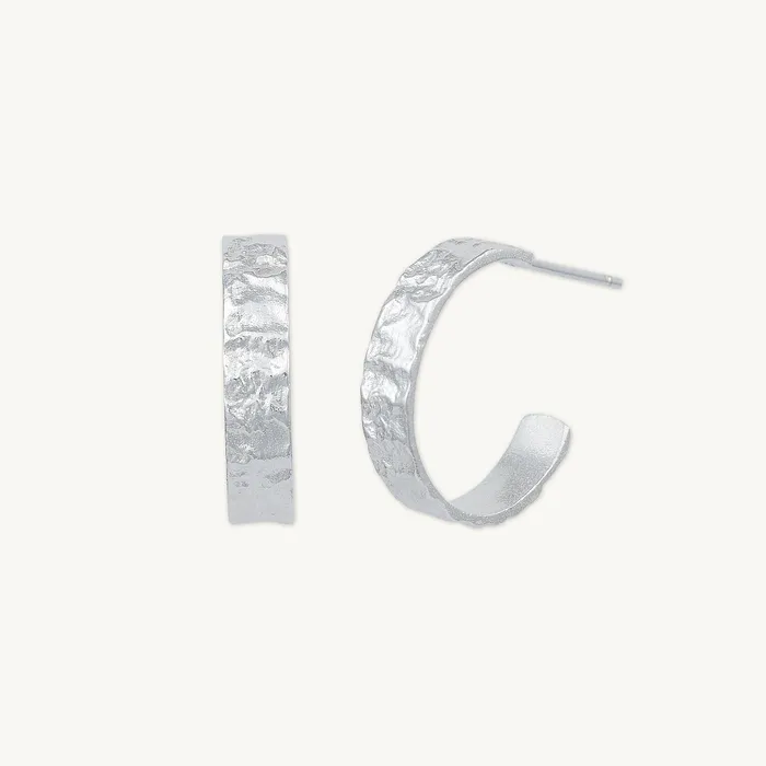Earrings Camile Stone Molten Statement Hoop Earrings Earrings Camile Stone Molten Statement Hoop Earrings