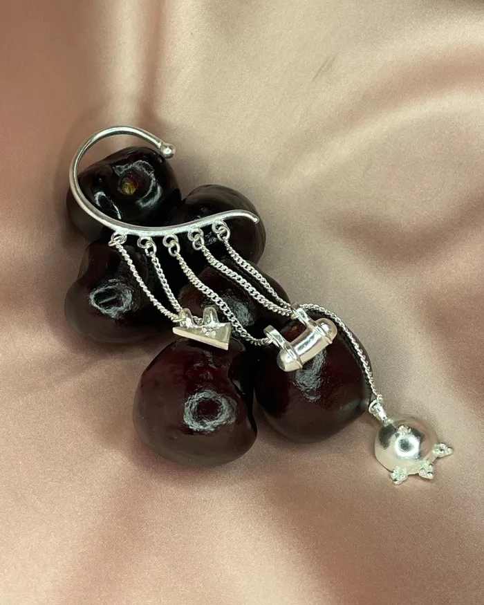 Earrings chandi Amulet Ear Cuff Silver