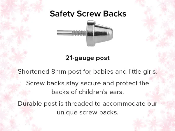 Earrings Cherished Moments Sterling Silver Childs Pink HighEnd Simulated Pearl Screw Back Earrings Earrings Cherished Moments Sterling Silver Childs Pink HighEnd Simulated Pearl Screw Back Earrings