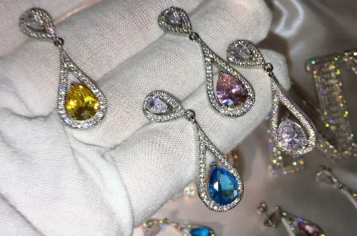 Earrings Dangle Earrings Teardrop Earrings Diamond Earrings Diamond Earrings Teardrop Earrings Womens Diamond Earrings Earrings Minx London