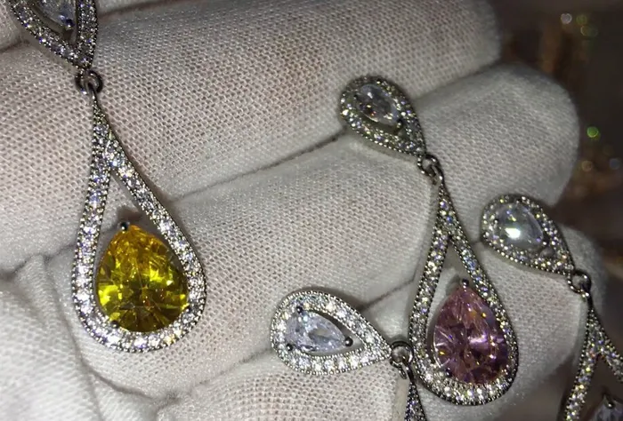 Earrings Dangle Earrings Teardrop Earrings Diamond Earrings Diamond Earrings Teardrop Earrings Womens Diamond Earrings Earrings Minx London