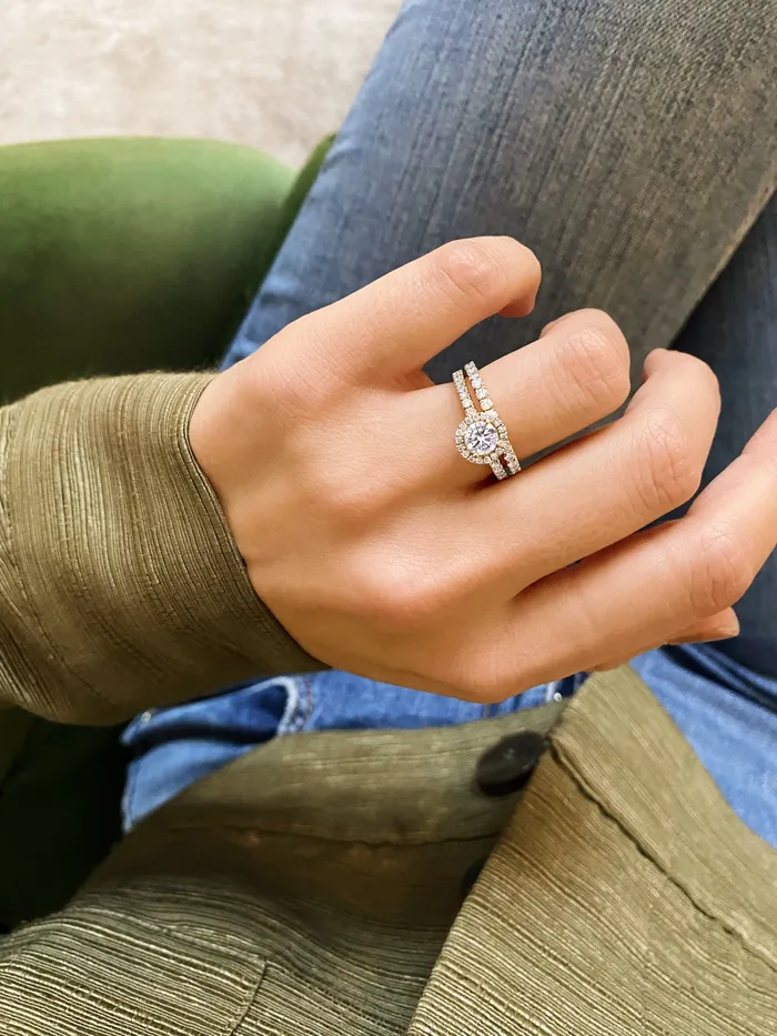 Earrings Engagement Rings ALISON rose gold