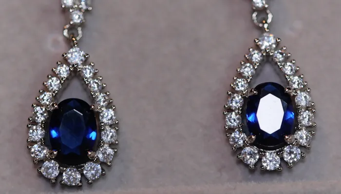 Earrings Lab Diamonds London Blue Diamond Earrings Sapphire Blue Diamond Earrings