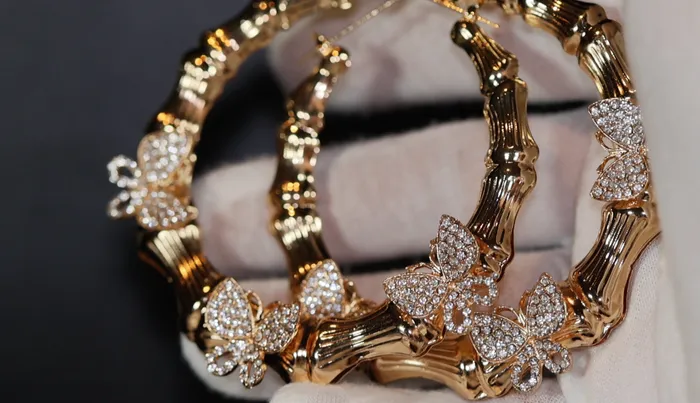 Earrings Lab Diamonds London Butterfly Earrings Hoop Earrings Big Gold Hoop Earrings