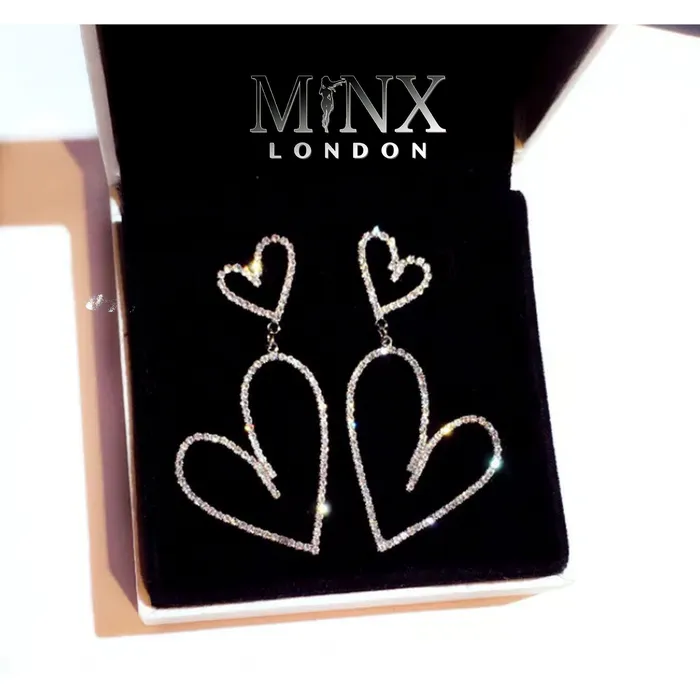 Earrings Minx London Diamond Hoop Earrings Heart Earrings Womens Earrings Heart earrings with Diamonds Iced Out Earrings Womens Big Hoop Earrings Earrings Minx London Diamond Hoop Earrings Heart Earrings Womens Earrings Heart earrings with Diamonds Iced Out Earrings Womens Big Hoop Earrings