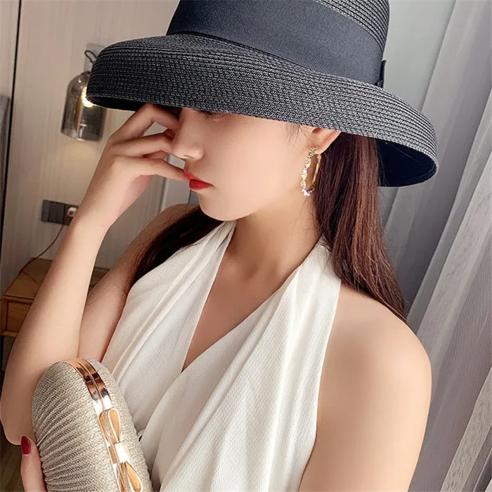 Earrings Sweet T 52 Shiny Round Crystal Hoop Screwin Closure Fashion Earrings for Women and Girls in Gold and Rhinestones
