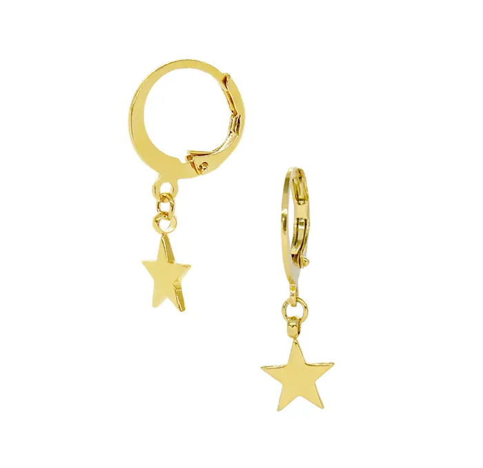 EMRY GOLD STAR HUGGIE EARRINGS SAMPLE Mai Dsire Earrings