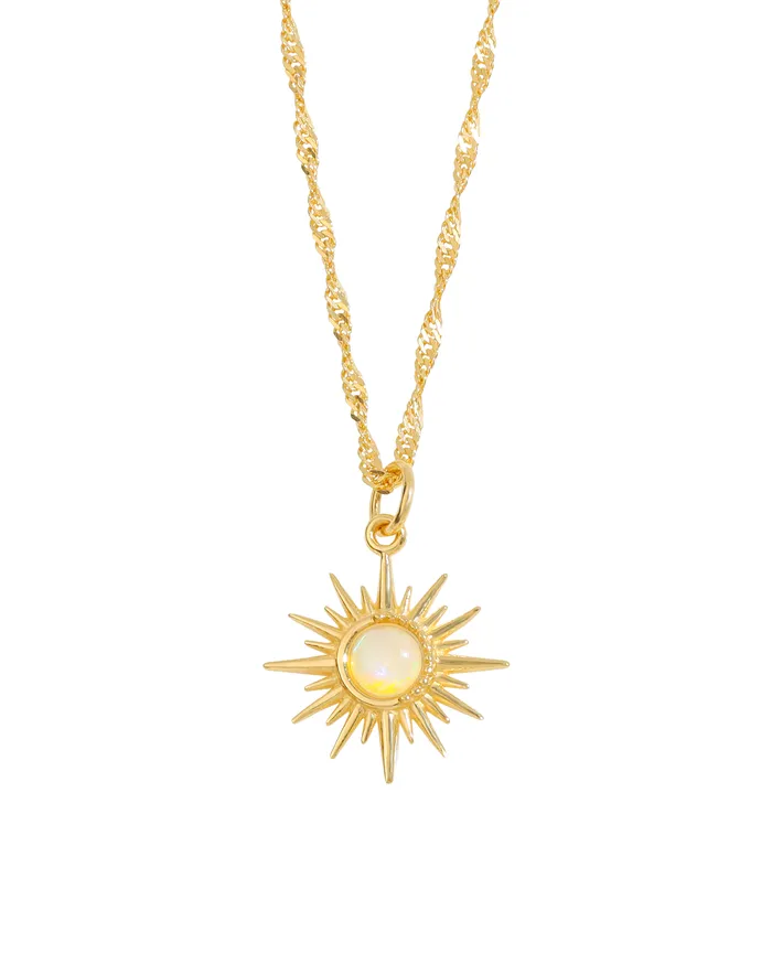 Ethiopian Opal Sunburst Pendant Necklace Solid 14K Gold Plated Over 925 Sterling Silver Jewelry YoTreasure Necklaces Ethiopian Opal Sunburst Pendant Necklace Solid 14K Gold Plated Over 925 Sterling Silver Jewelry YoTreasure Necklaces