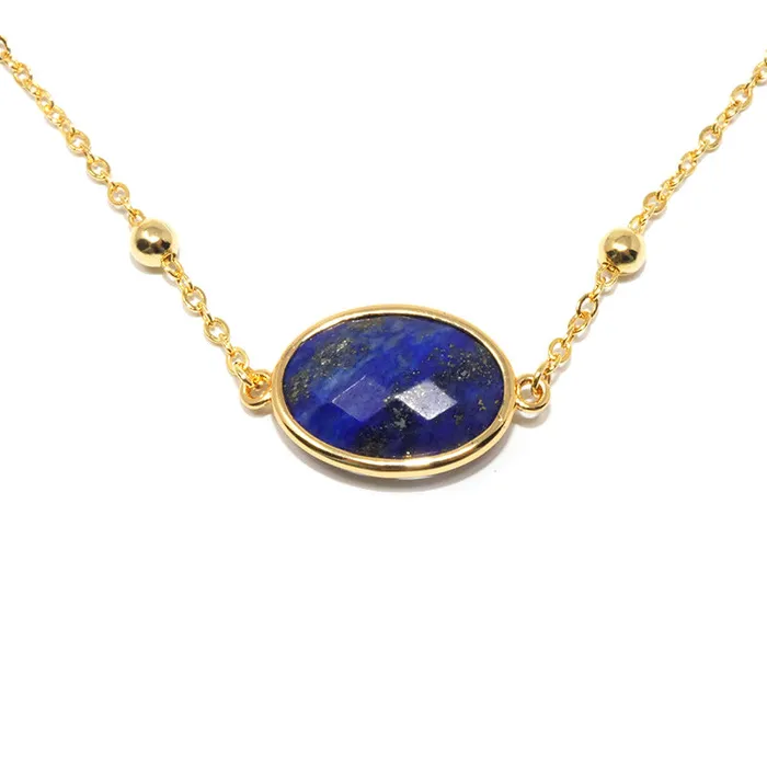 Faceted Gemstone Oval Lapis Lazuli Pendant Choker 14 2 Gold Necklace Lily Rose Jewelry Necklaces Faceted Gemstone Oval Lapis Lazuli Pendant Choker 14 2 Gold Necklace Lily Rose Jewelry Necklaces