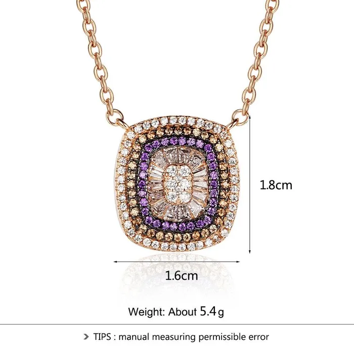 Fashion Jewelry 925 Sterling Silver Necklaces Pendants Button Pattern Cubic Zirconia For Women Trendy choker customjewelryan Necklaces