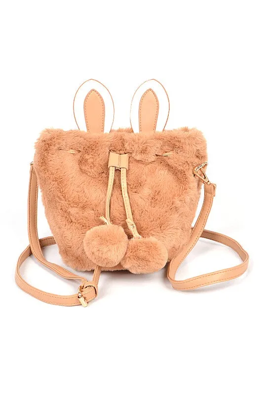 Faux Fur Plush Bunny Ear Crossbody Swing Bag LA Jewelry Plaza Earrings Faux Fur Plush Bunny Ear Crossbody Swing Bag LA Jewelry Plaza Earrings
