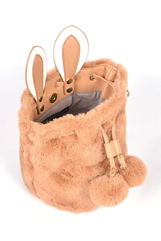 Faux Fur Plush Bunny Ear Crossbody Swing Bag LA Jewelry Plaza Earrings Faux Fur Plush Bunny Ear Crossbody Swing Bag LA Jewelry Plaza Earrings