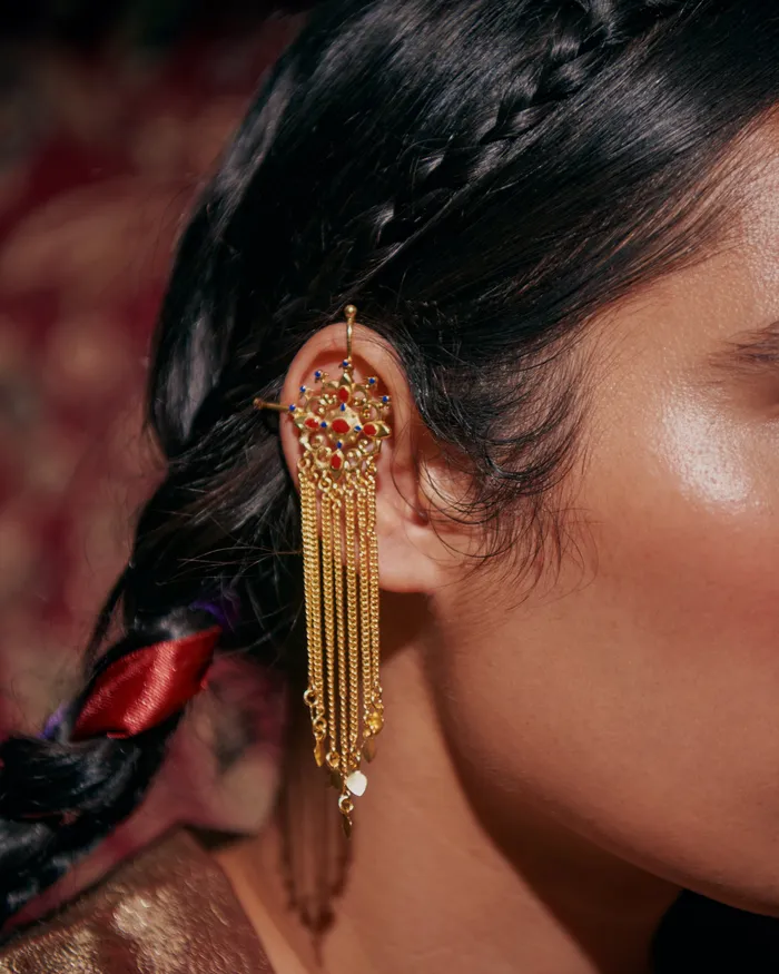 festive 2024 Earrings Gul Ear Cuff