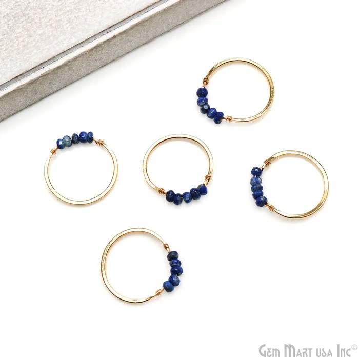 GemMartUSA Earrings Round 21mm Gold Plated Wire Wrapped Gemstone Beads Hoop Connector GemMartUSA Earrings Round 21mm Gold Plated Wire Wrapped Gemstone Beads Hoop Connector