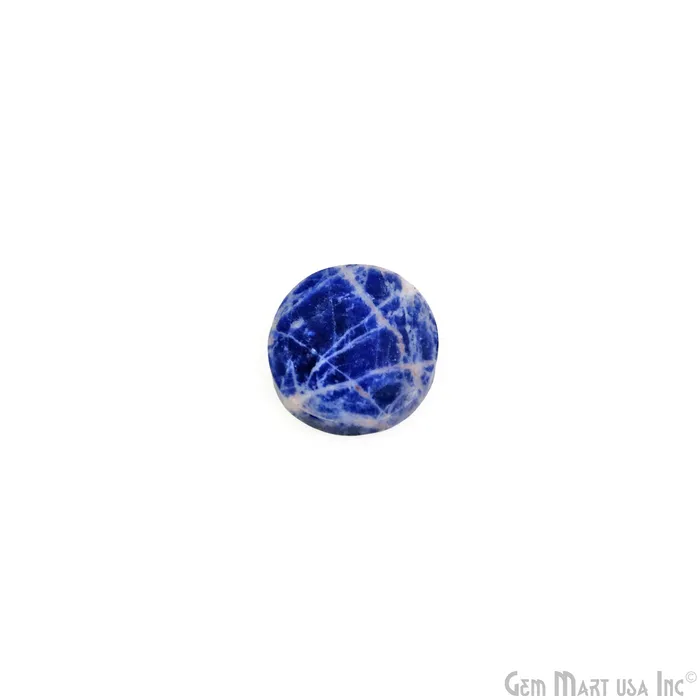 GemMartUSA Earrings Sodalite Round Shape 23x20mm Loose Gemstone For Earring Pair