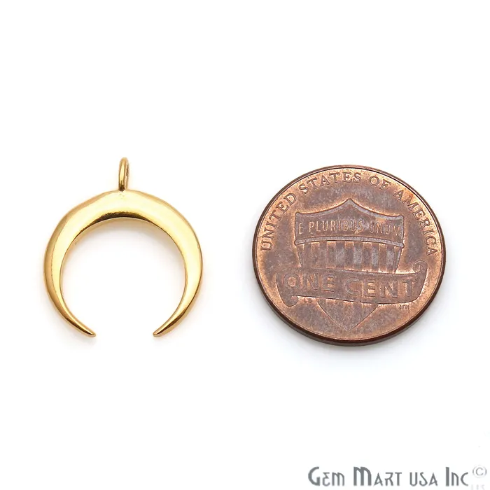 GemmartUSA Horn Shape 24x3mm Gold Plated Finding Charm DIY Jewelry Charm Necklaces GemmartUSA Horn Shape 24x3mm Gold Plated Finding Charm DIY Jewelry Charm Necklaces