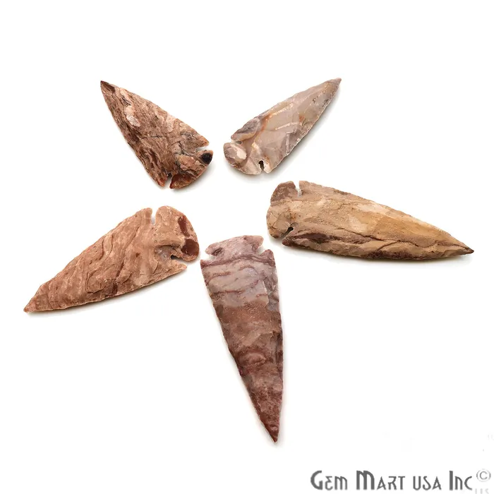 GemmartUSA Necklaces Arrowhead Cut Gemstones 86x31mm Handcrafted Stone Loose Gemstone DIY Pendant DIY Jewelry GemmartUSA Necklaces Arrowhead Cut Gemstones 86x31mm Handcrafted Stone Loose Gemstone DIY Pendant DIY Jewelry