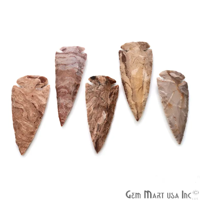 GemmartUSA Necklaces Arrowhead Cut Gemstones 86x31mm Handcrafted Stone Loose Gemstone DIY Pendant DIY Jewelry GemmartUSA Necklaces Arrowhead Cut Gemstones 86x31mm Handcrafted Stone Loose Gemstone DIY Pendant DIY Jewelry