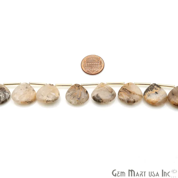 GemmartUSA Necklaces Banded Opal Heart Beads 8 Inch Gemstone Strands Drilled Strung Briolette Beads Heart Shape 24x23mm GemmartUSA Necklaces Banded Opal Heart Beads 8 Inch Gemstone Strands Drilled Strung Briolette Beads Heart Shape 24x23mm