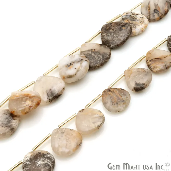 GemmartUSA Necklaces Banded Opal Heart Beads 8 Inch Gemstone Strands Drilled Strung Briolette Beads Heart Shape 24x23mm GemmartUSA Necklaces Banded Opal Heart Beads 8 Inch Gemstone Strands Drilled Strung Briolette Beads Heart Shape 24x23mm