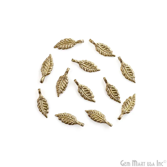 GemMartUSA Necklaces Brass Leaf Shaped Antique Pendant Charms Gold Plated Fern Charm for Jewelry Making Supply Tribal Boho Charms gift for mom her GemMartUSA Necklaces Brass Leaf Shaped Antique Pendant Charms Gold Plated Fern Charm for Jewelry Making Supply Tribal Boho Charms gift for mom her