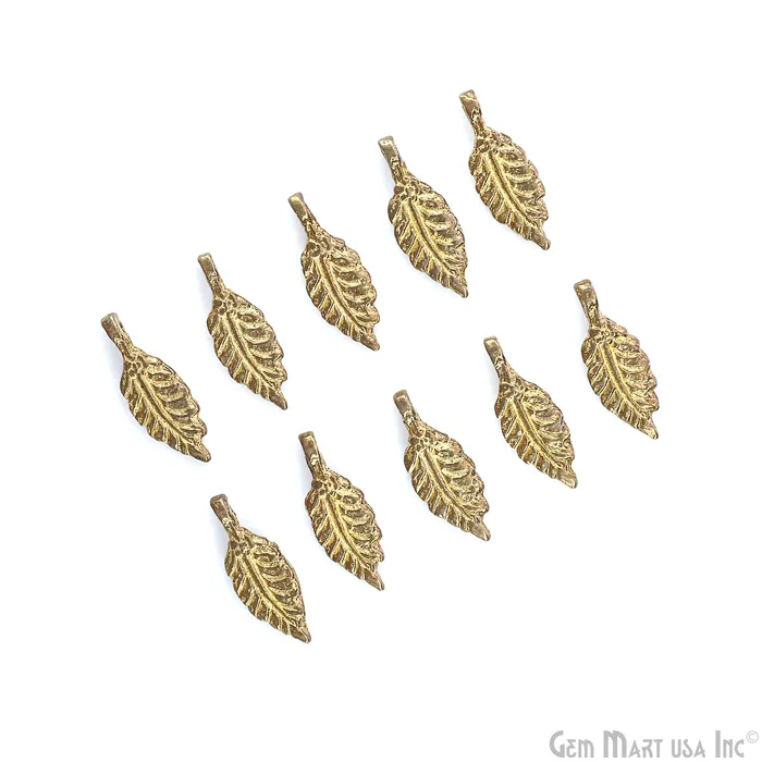 GemMartUSA Necklaces Brass Leaf Shaped Antique Pendant Charms Gold Plated Fern Charm for Jewelry Making Supply Tribal Boho Charms gift for mom her GemMartUSA Necklaces Brass Leaf Shaped Antique Pendant Charms Gold Plated Fern Charm for Jewelry Making Supply Tribal Boho Charms gift for mom her
