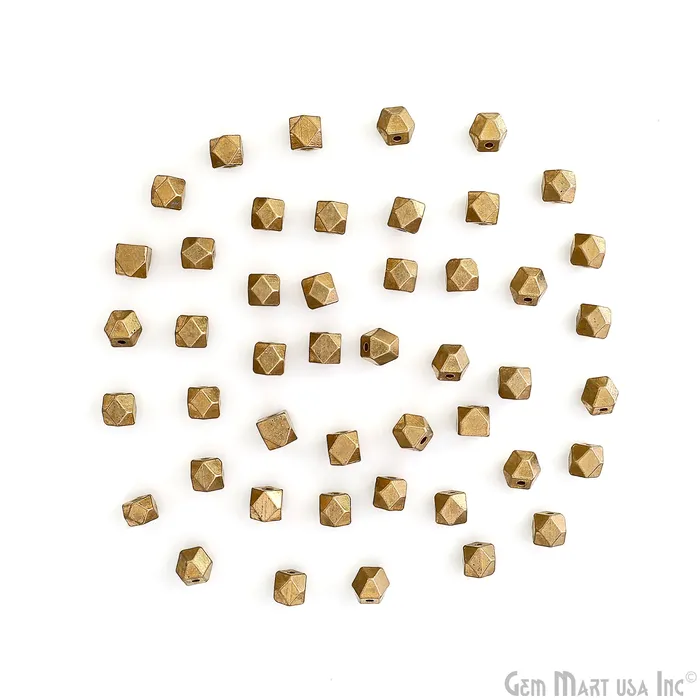 GemMartUSA Necklaces Brass Polygon Spacer Beads Gold Plated Geometric Design Faceted Beads Charms Boho Rustic Beads for Pendant Earring Necklace Making GemMartUSA Necklaces Brass Polygon Spacer Beads Gold Plated Geometric Design Faceted Beads Charms Boho Rustic Beads for Pendant Earring Necklace Making