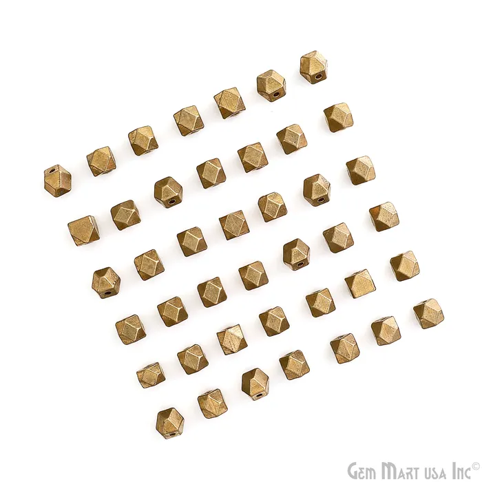 GemMartUSA Necklaces Brass Polygon Spacer Beads Gold Plated Geometric Design Faceted Beads Charms Boho Rustic Beads for Pendant Earring Necklace Making GemMartUSA Necklaces Brass Polygon Spacer Beads Gold Plated Geometric Design Faceted Beads Charms Boho Rustic Beads for Pendant Earring Necklace Making