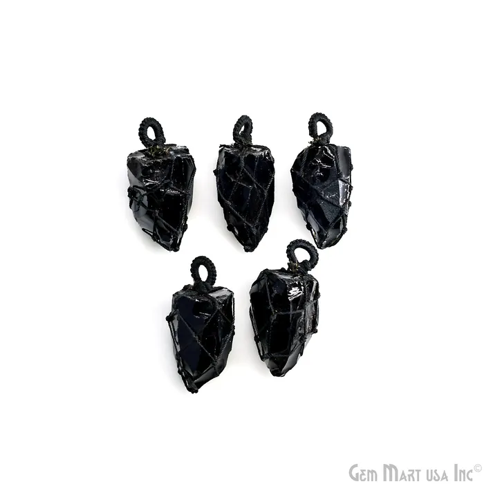 GemMartUSA Necklaces DIY Macrame Cage Crystal Holder Necklace Stone Holder Macrame Pendant