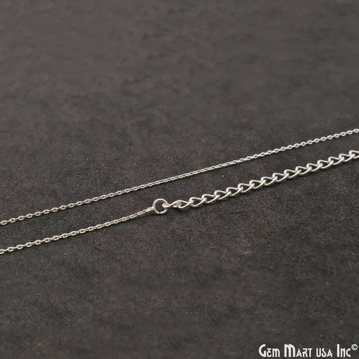 GemMartUSA Necklaces Link Chain Necklace 18 Inch With Lobster Claw Clasp GemMartUSA Necklaces Link Chain Necklace 18 Inch With Lobster Claw Clasp