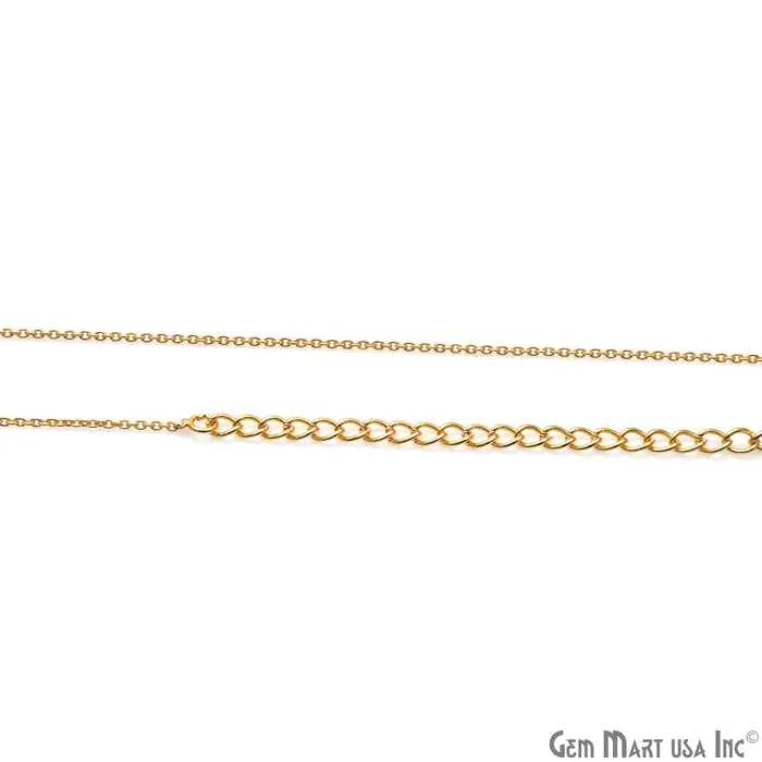 GemMartUSA Necklaces Link Chain Necklace 18 Inch With Lobster Claw Clasp GemMartUSA Necklaces Link Chain Necklace 18 Inch With Lobster Claw Clasp