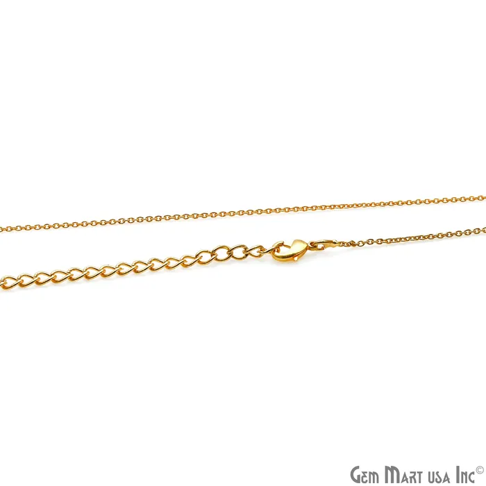 GemMartUSA Necklaces Link Chain Necklace 18 Inch With Lobster Claw Clasp GemMartUSA Necklaces Link Chain Necklace 18 Inch With Lobster Claw Clasp