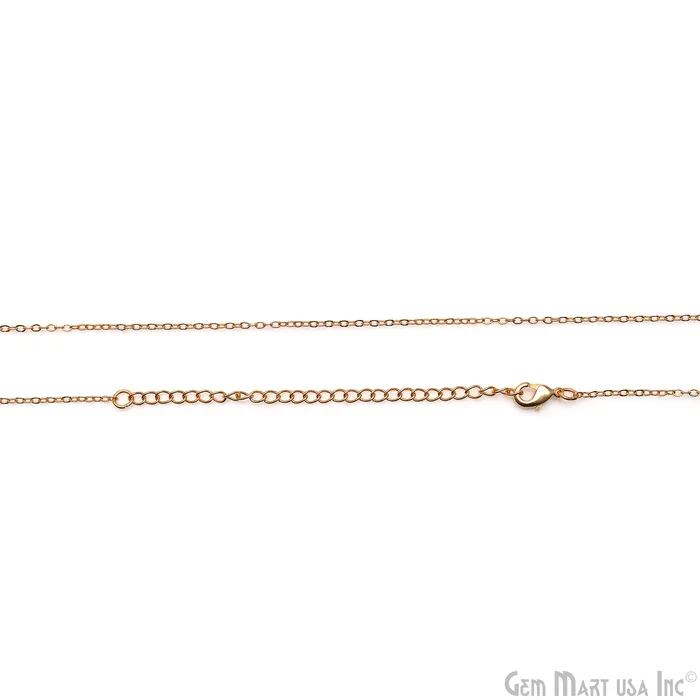GemMartUSA Necklaces Moon Shape 23x6mm Gold Plated Necklace Chain 21Inch GemMartUSA Necklaces Moon Shape 23x6mm Gold Plated Necklace Chain 21Inch
