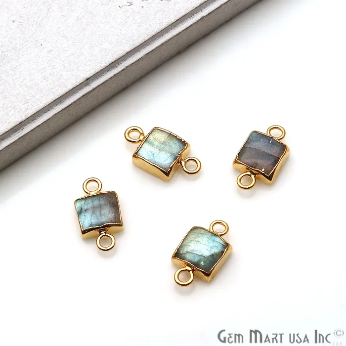 GemMartUSA PreStyled Sets Labradorite Cabochon 15x8mm Octagon Gold Electroplated Double Bail Gemstone Connector GemMartUSA PreStyled Sets Labradorite Cabochon 15x8mm Octagon Gold Electroplated Double Bail Gemstone Connector