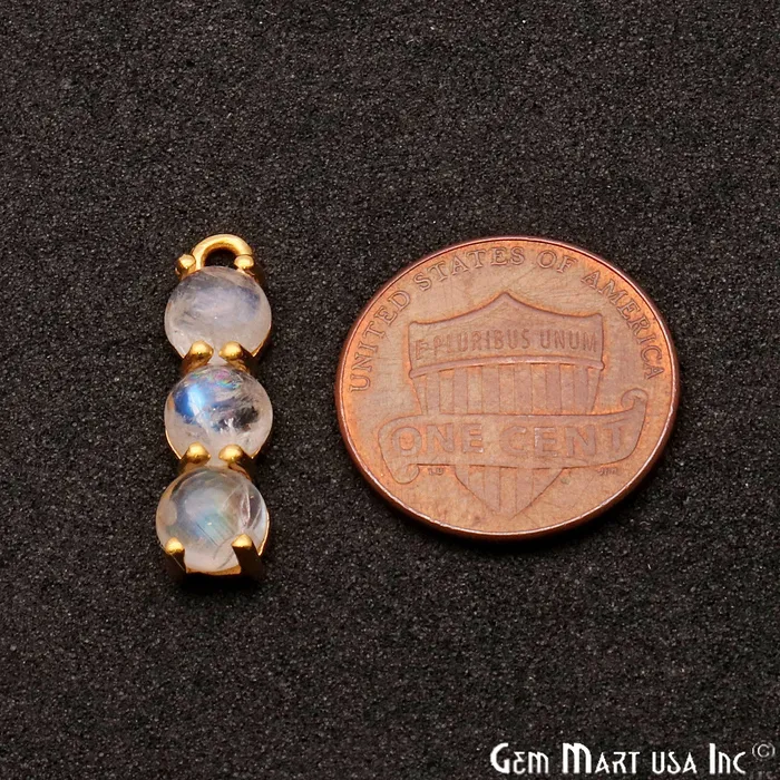GemmartUSA PreStyled Sets Rainbow Moonstone 22x6mm Prong Setting Gold Plated Component Connector GemmartUSA PreStyled Sets Rainbow Moonstone 22x6mm Prong Setting Gold Plated Component Connector