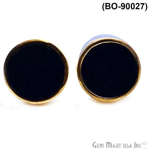 Gold Plated 8mm Round Gemstone Stud Earrings Pick Your Gemstone GemMartUSA Earrings Gold Plated 8mm Round Gemstone Stud Earrings Pick Your Gemstone GemMartUSA Earrings
