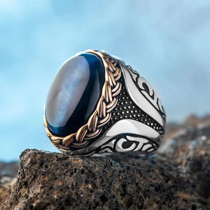 Grace PK Rings BLUE OCEAN TURKISH RING