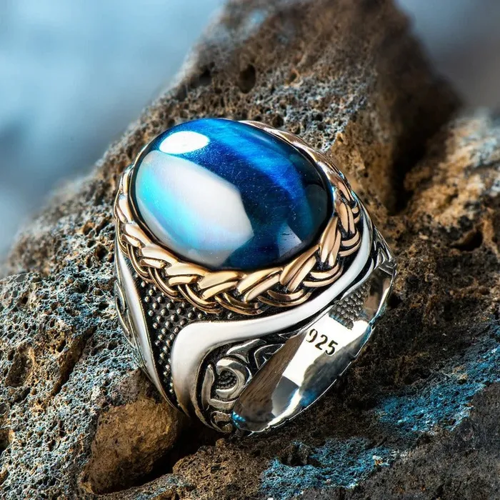 Grace PK Rings BLUE OCEAN TURKISH RING